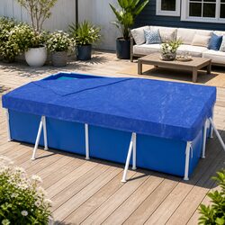 Secure and Portable 2m x 3m Pool Cover with Ropes