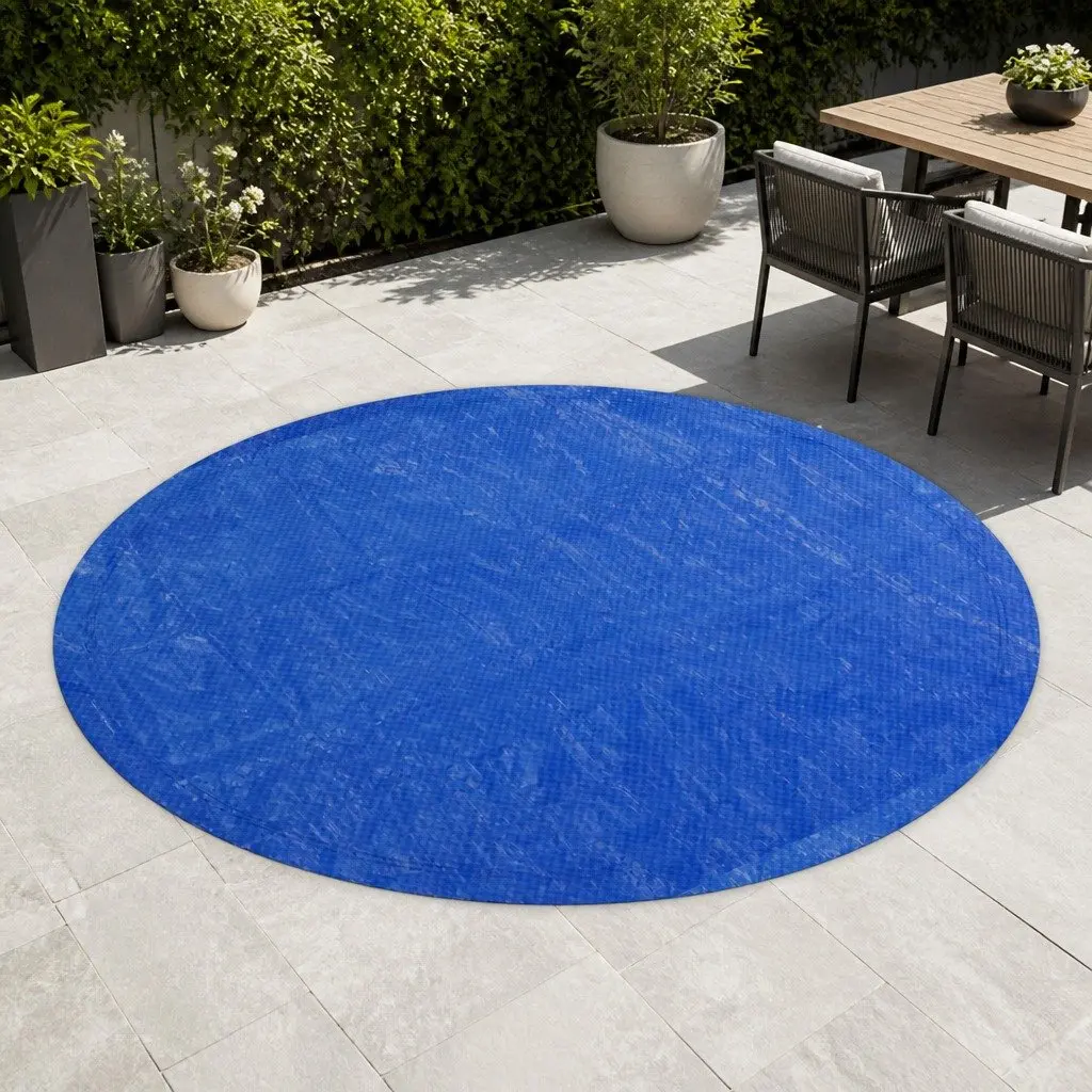 Pool Cover Round Above-Ground Swimming UV Resistant 3.66m Diameter Blue Blanket