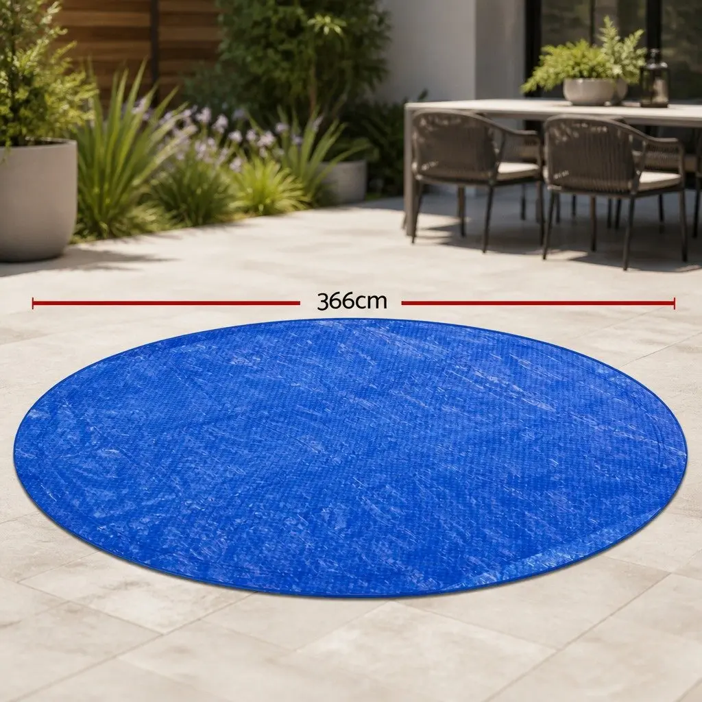 Pool Cover Round Above-Ground Swimming UV Resistant 3.66m Diameter Blue Blanket