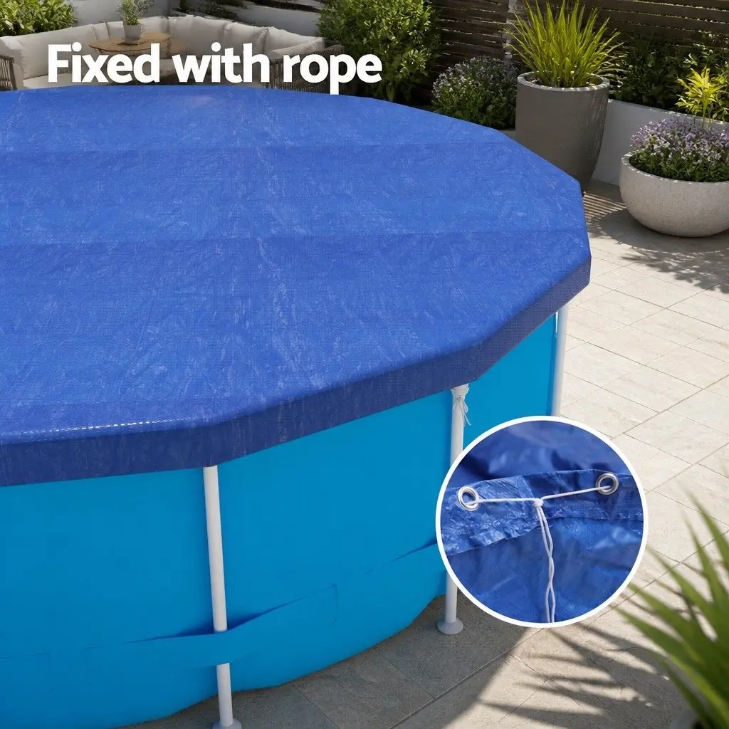Pool Cover Round Above-Ground Swimming UV Resistant 3.66m Diameter Blue Blanket