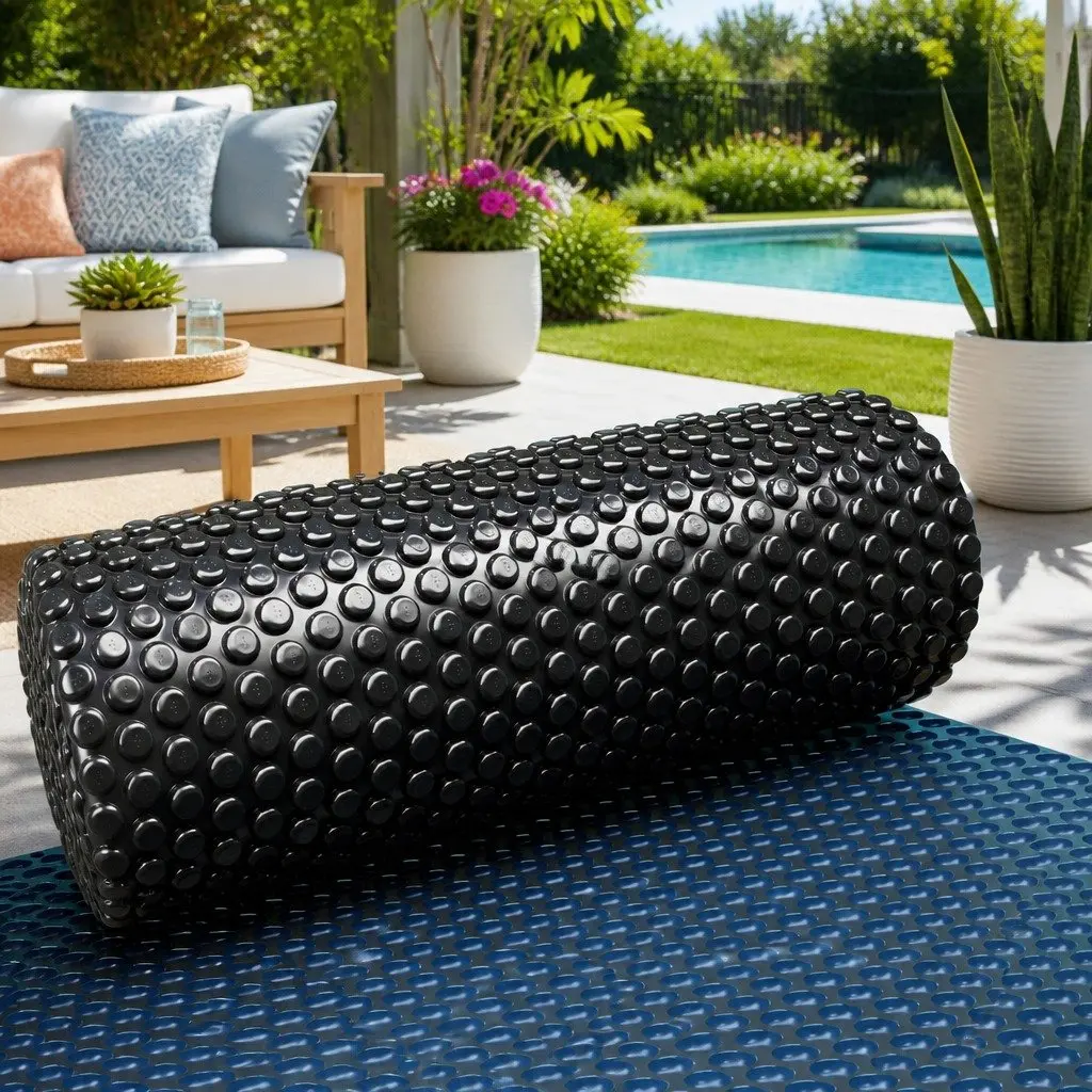 Solar Pool Cover 600 Micron 6.5x3m Bubble Blanket Heated Protection Blue Black