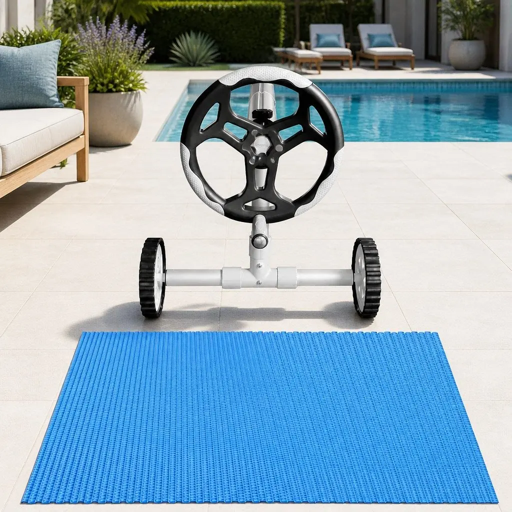 6.5x3m Solar Pool Cover and Roller Set