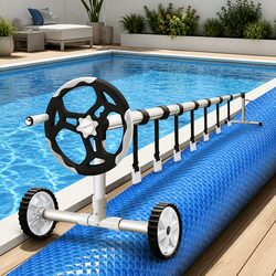 Your Perfect 7x4m Solar Pool Cover and Roller Set