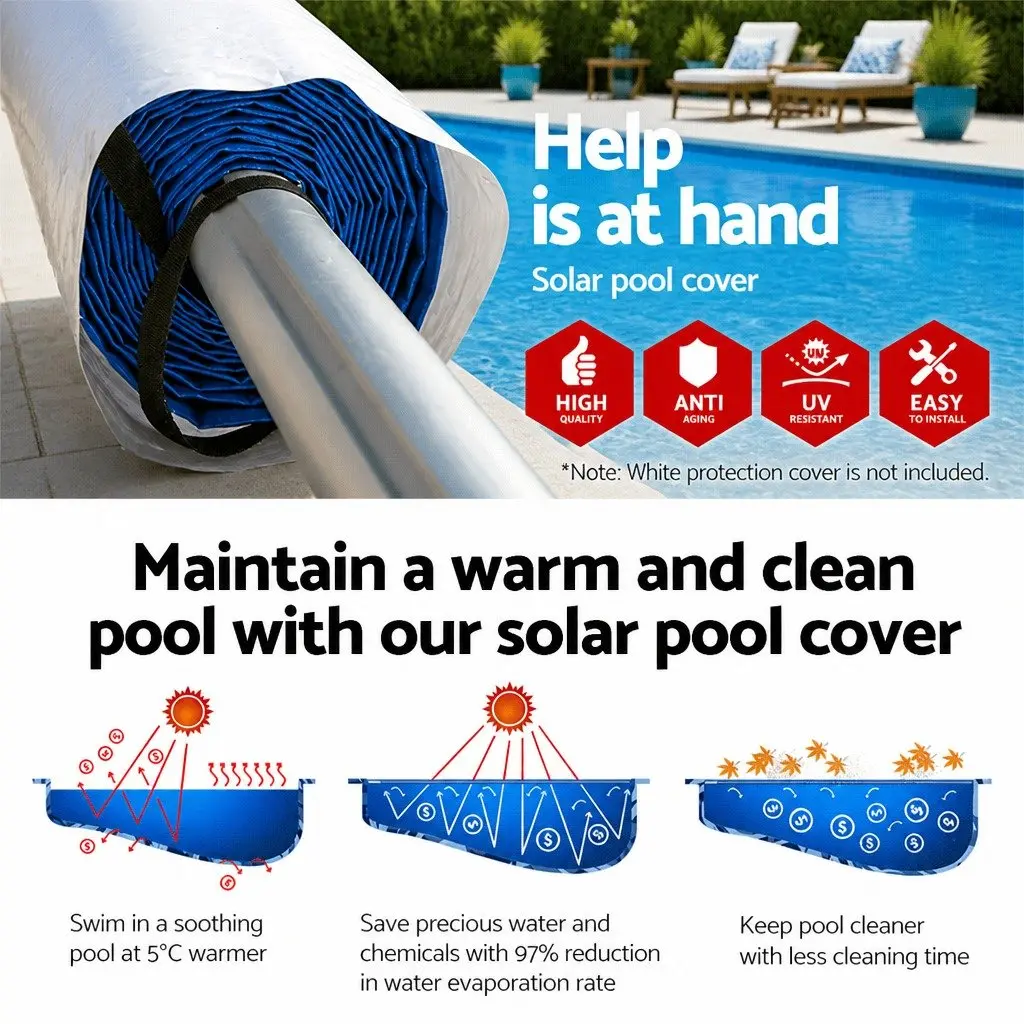 Solar Pool Cover with Roller System