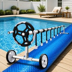 Your Ideal 8x4.2m Solar Pool Cover with Roller Solution