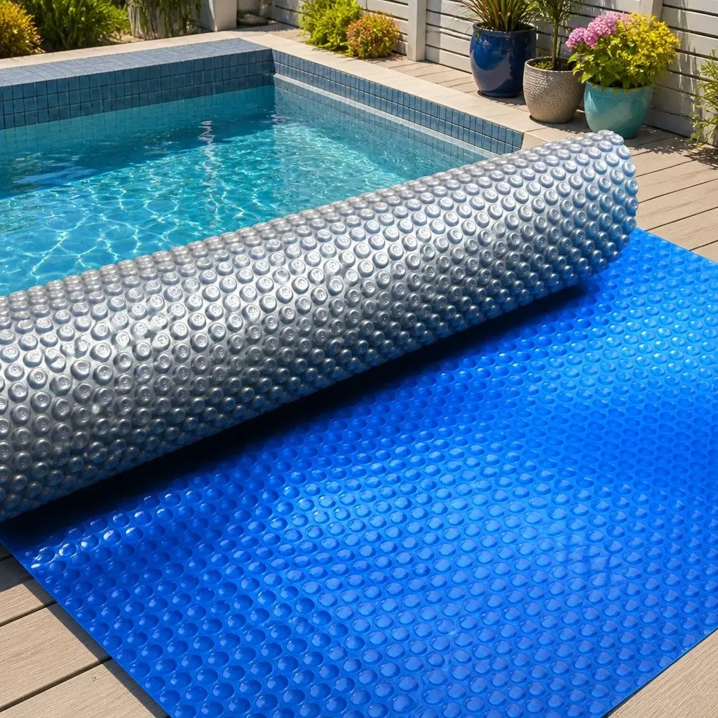 Solar Pool Cover 500 Micron Blue Silver Isothermal 8x4.2m