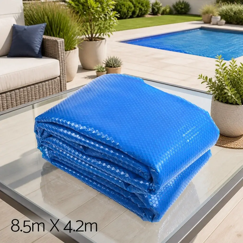 Solar Pool Cover Isothermal Blue Silver 8.5x4.2m 500 Micron