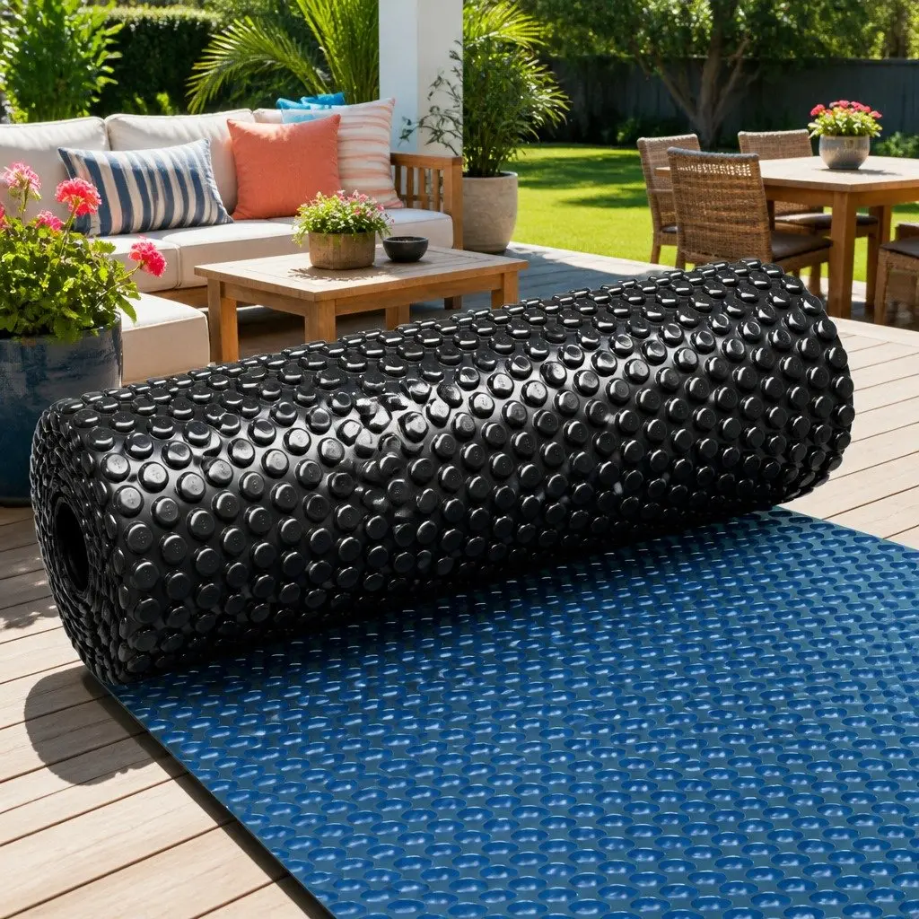 Solar Pool Cover 600 Micron Bubble 9.5m x 5m Blue