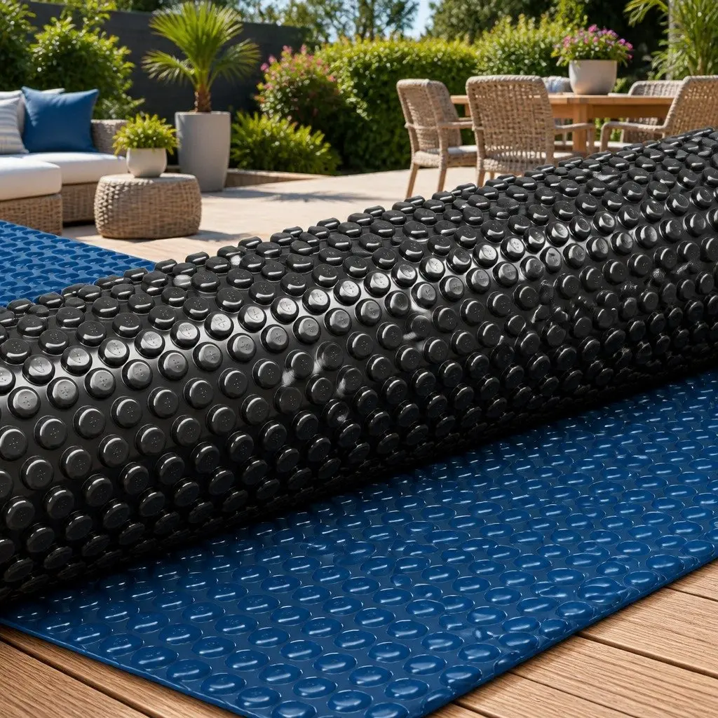 Solar Pool Cover 600 Micron Bubble 9.5m x 5m Blue