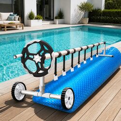 Your 9.5x5m Solar Pool Cover with Roller Awaits!