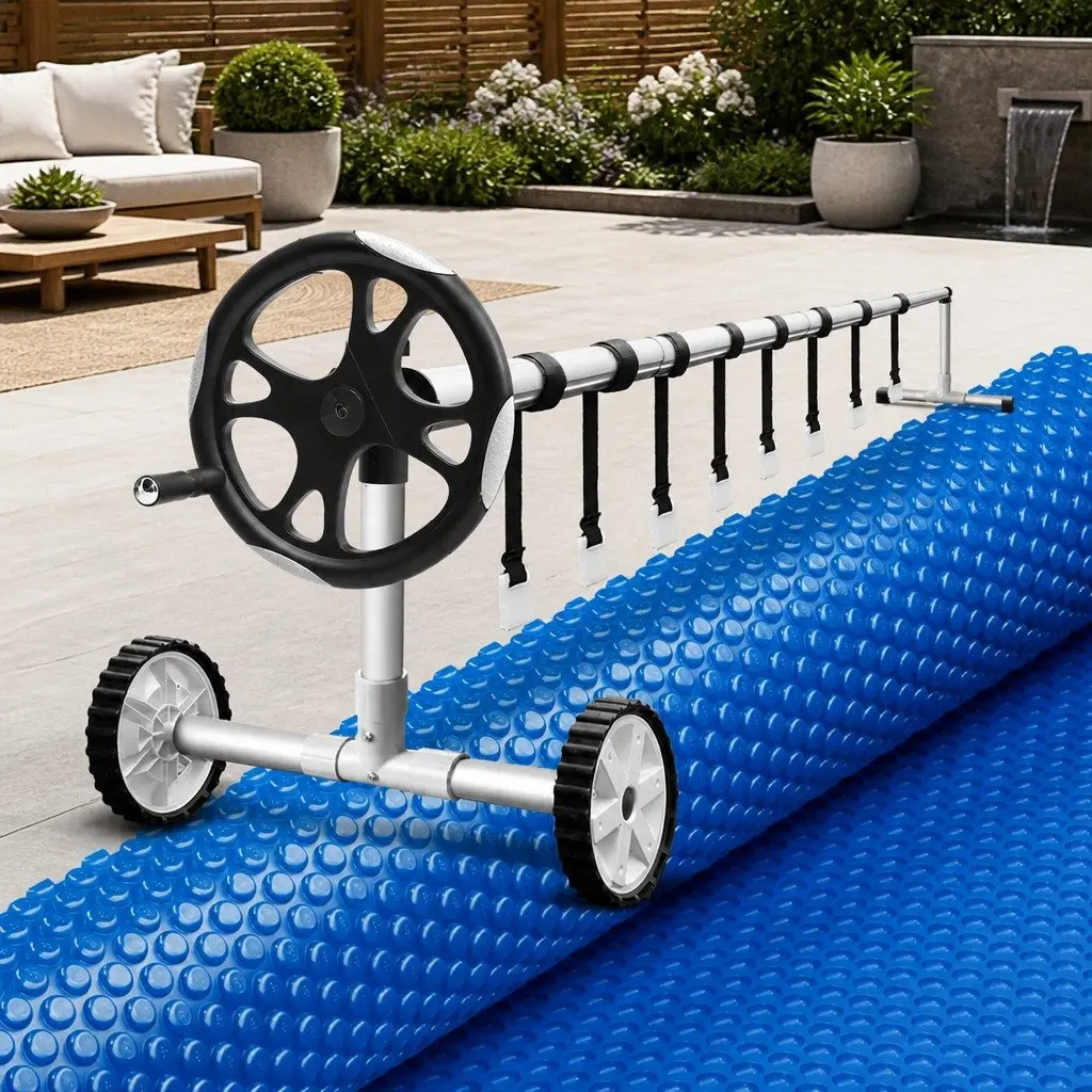 Solar Pool Cover and Roller Set 5.55m