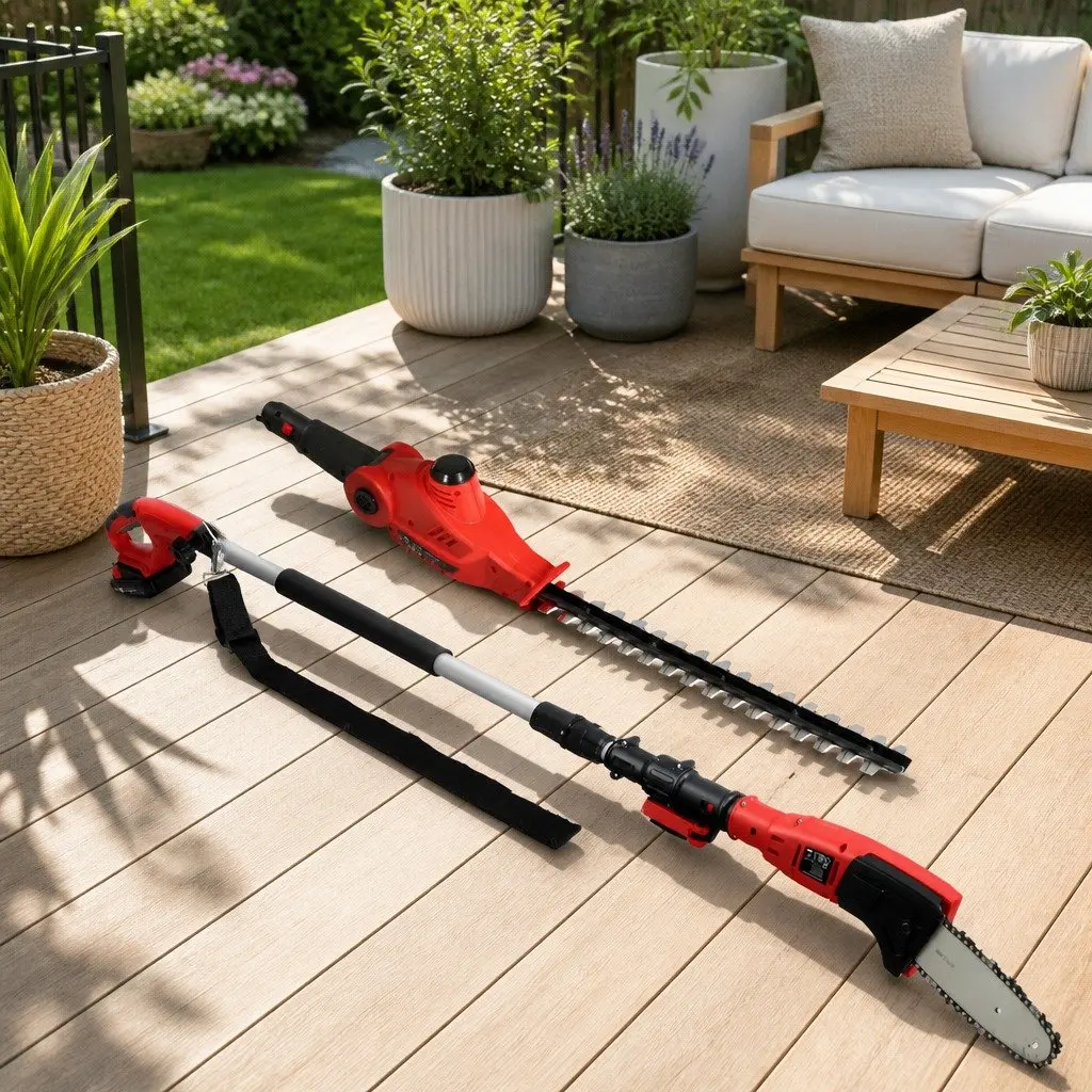 Cordless Chainsaw and Trimmer Combination