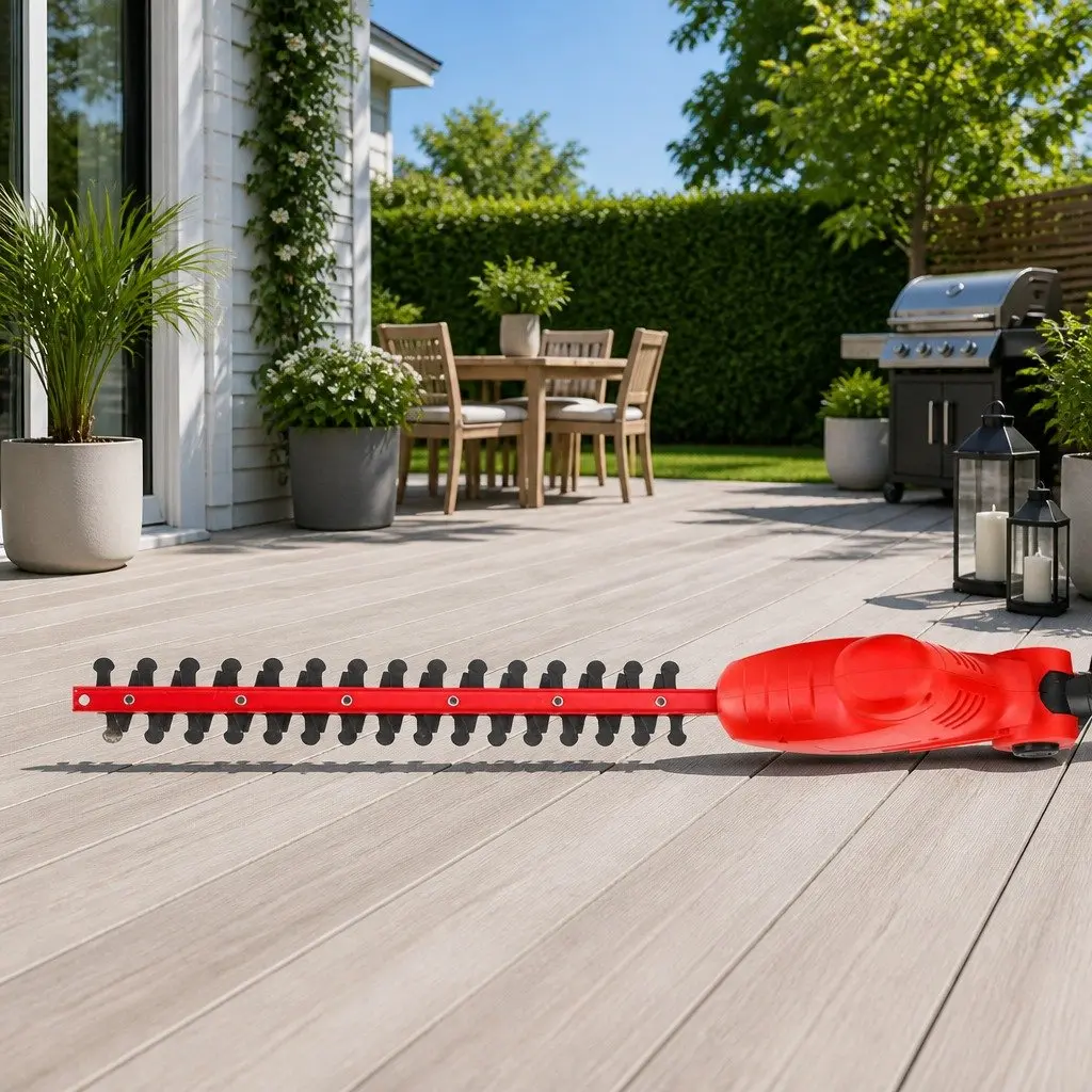 Cordless Pole Chainsaw and Hedge Trimmer 2in1 8 Inch 20V Battery 2.7m Reach