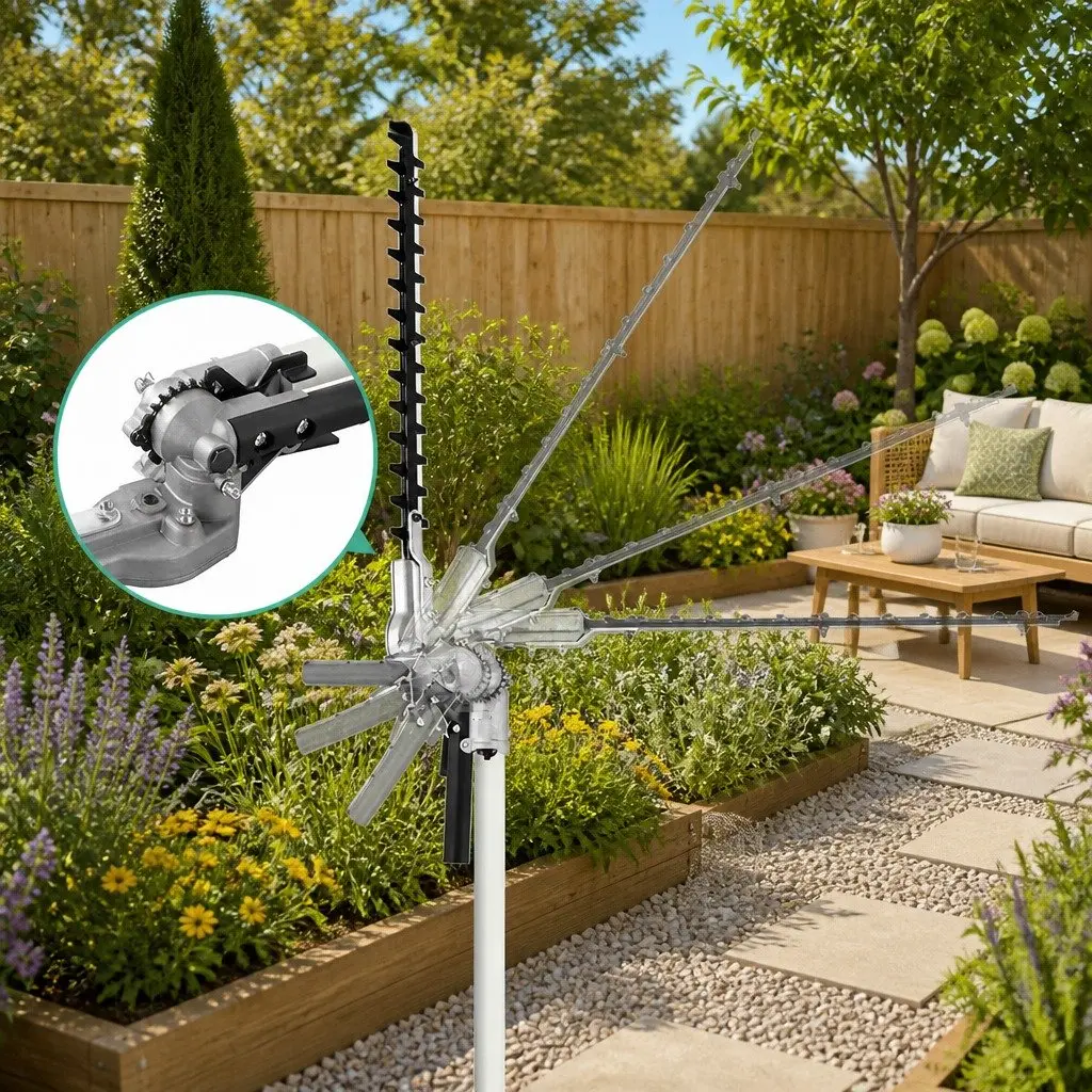 Pole Chainsaw 52cc Petrol 12 Inch Long Reach 9 in 1 Garden Tool