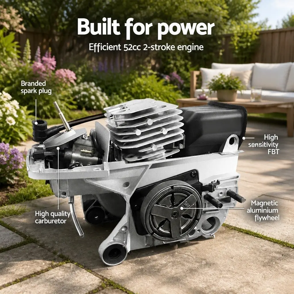 7 in 1 Pole Chainsaw Petrol Hedge Trimmer 52cc 2 Stroke Multi Tool