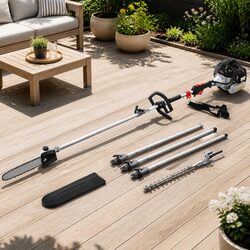 65cc Petrol Pole Chainsaw Hedge Trimmer 2-in-1 Pruner Extension Chain Saw Tool