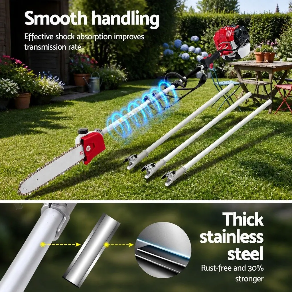 Petrol Pole Chainsaw 52cc Long Reach 12 Inch Bar Cutter