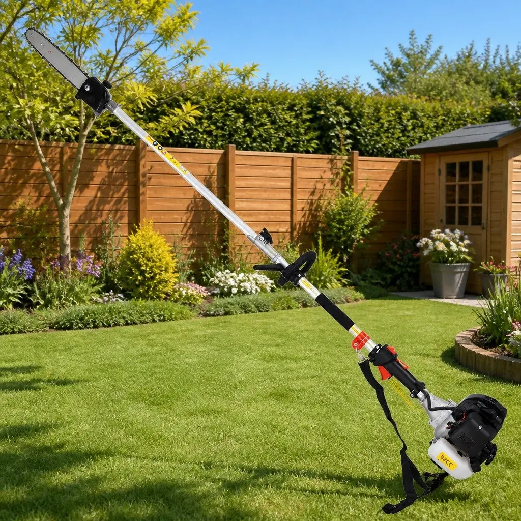 62CC Pole Chainsaw 9-in-1 Garden Tool Adjustable Reach 5.6m