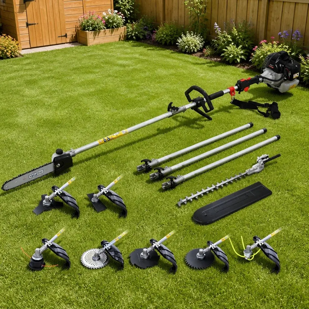 62CC Pole Chainsaw 9-in-1 Garden Tool Adjustable Reach 5.6m