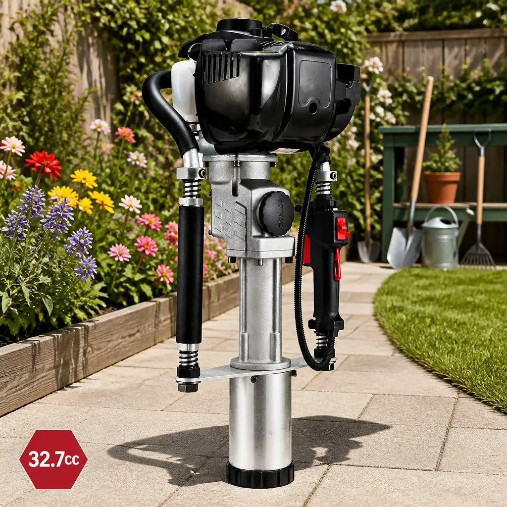 Post Driver Petrol Powered 38CC 4-Stroke Lightweight with Hardened Hammering Pin