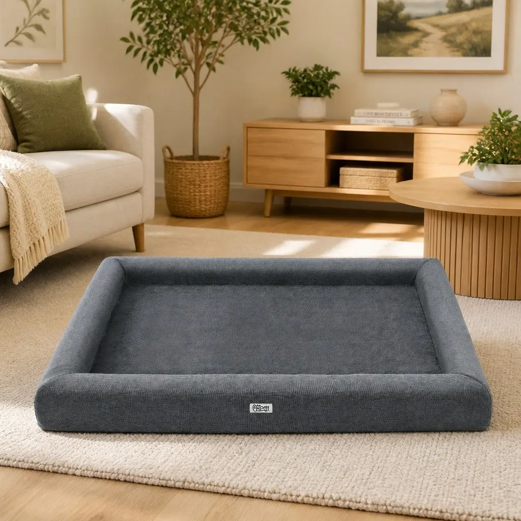 Dog Bed Extra Large Calming Soft Sofa Cushion Egg Crate Foam Washable