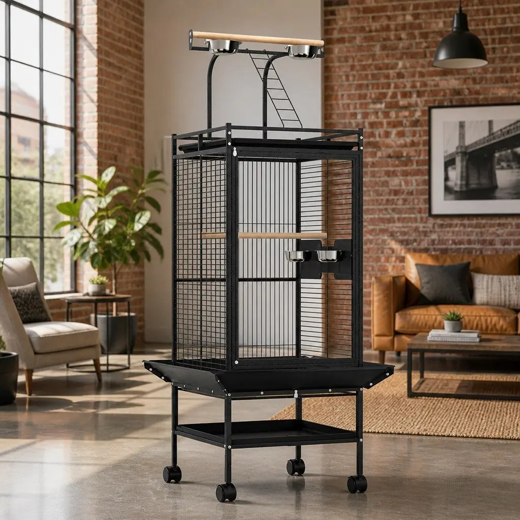 155cm Black Bird Cage