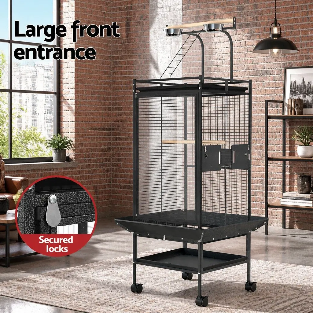 155cm Black Bird Cage