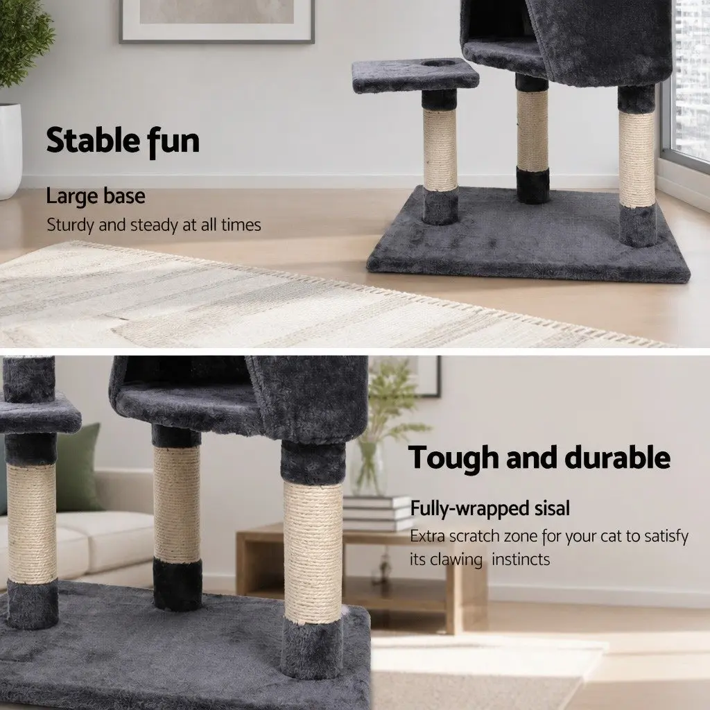 Cat Tree Multi-Level 120cm Scratching Post Tower Condo House Bed Perch Climb