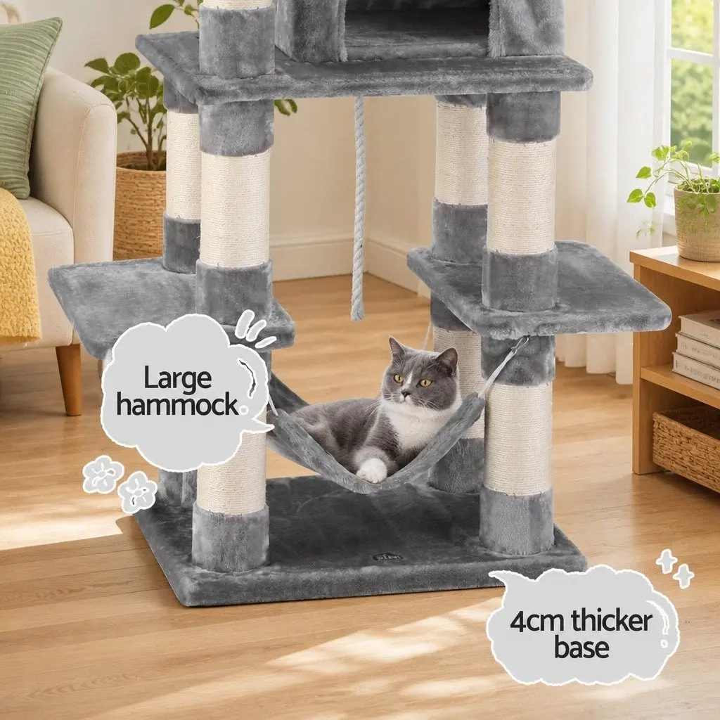 Cat Tree Multi-Level 145cm Tower Scratching Post Condo House