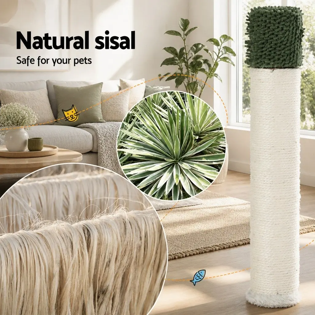 Cat Scratching Post Tower 78cm Green Condo House Bed Toys Multi-Level Hammock