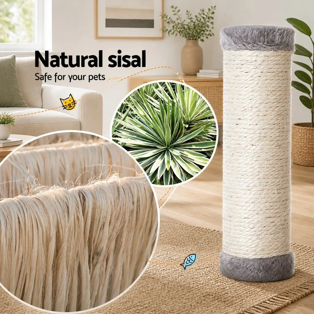 Cat Tree Multi-Level 103cm Scratching Post Condo House Grey
