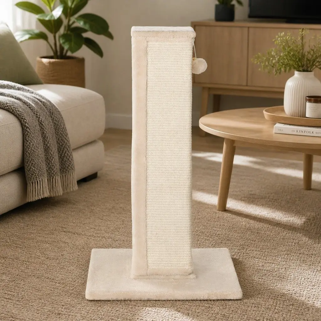 Cat Scratching Post 89cm Tall Tower Condo Bed House Perch Climbing Scratcher