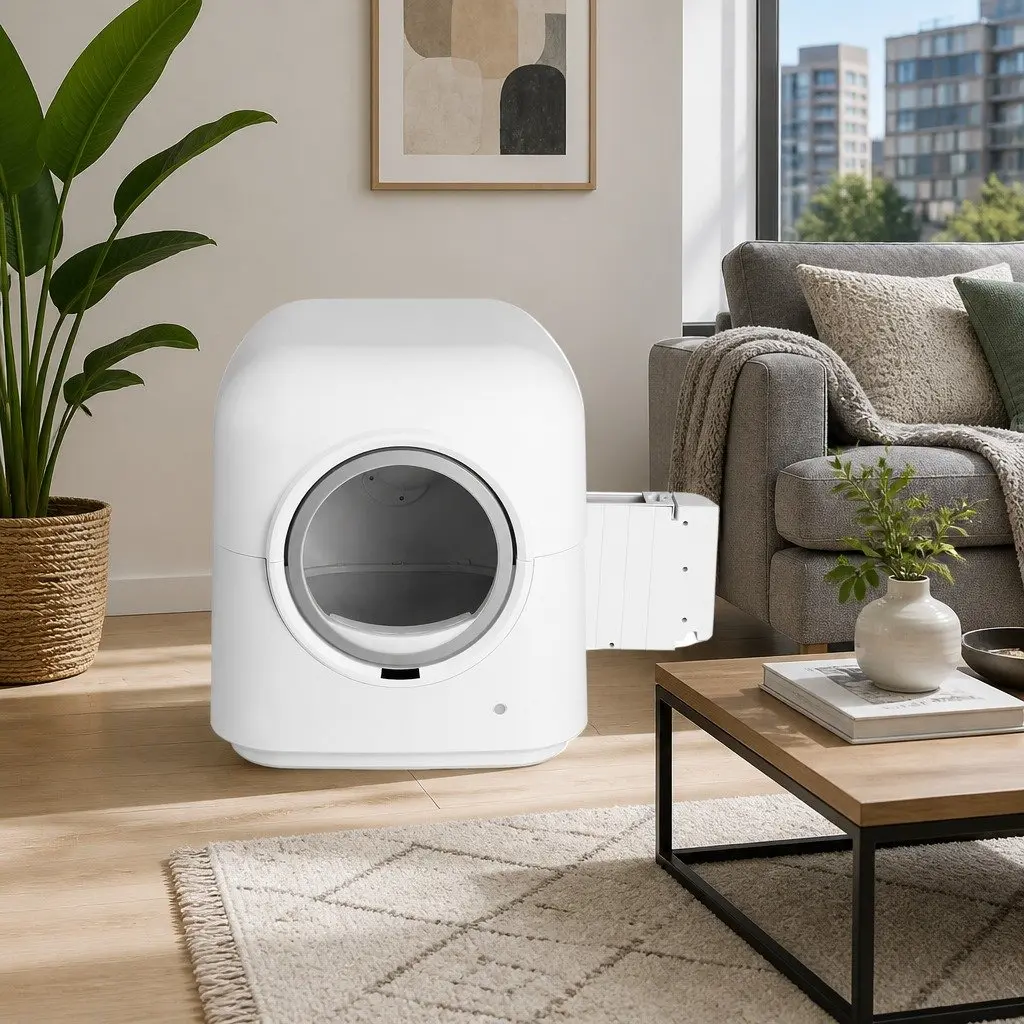 Automatic Cat Litter Box Smart Self-Cleaning Large Size with App Control