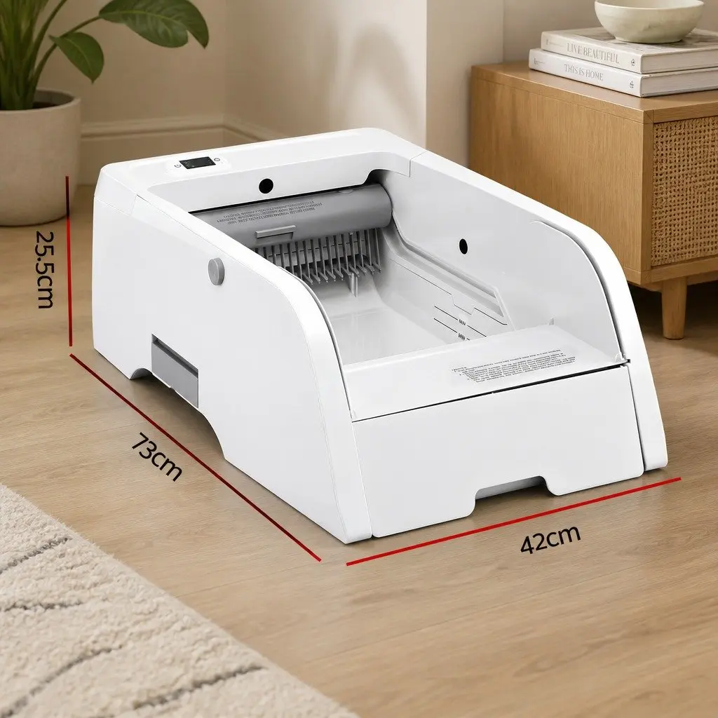 Automatic Cat Litter Box Smart Self-Cleaning App Control White 5L