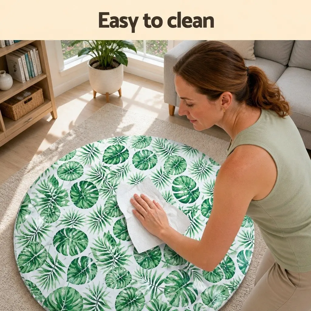 Pet Cooling Mat Self-Cool Gel Round Cushion 50cm to 75cm Non-Toxic PVC