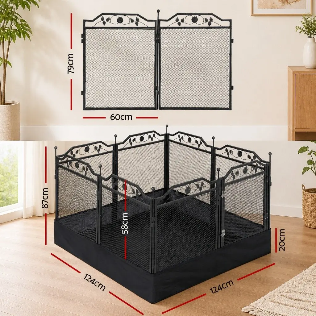 Pet Dog Playpen Heavy-Duty Steel Enclosure Multi-Configuration Indoor Outdoor