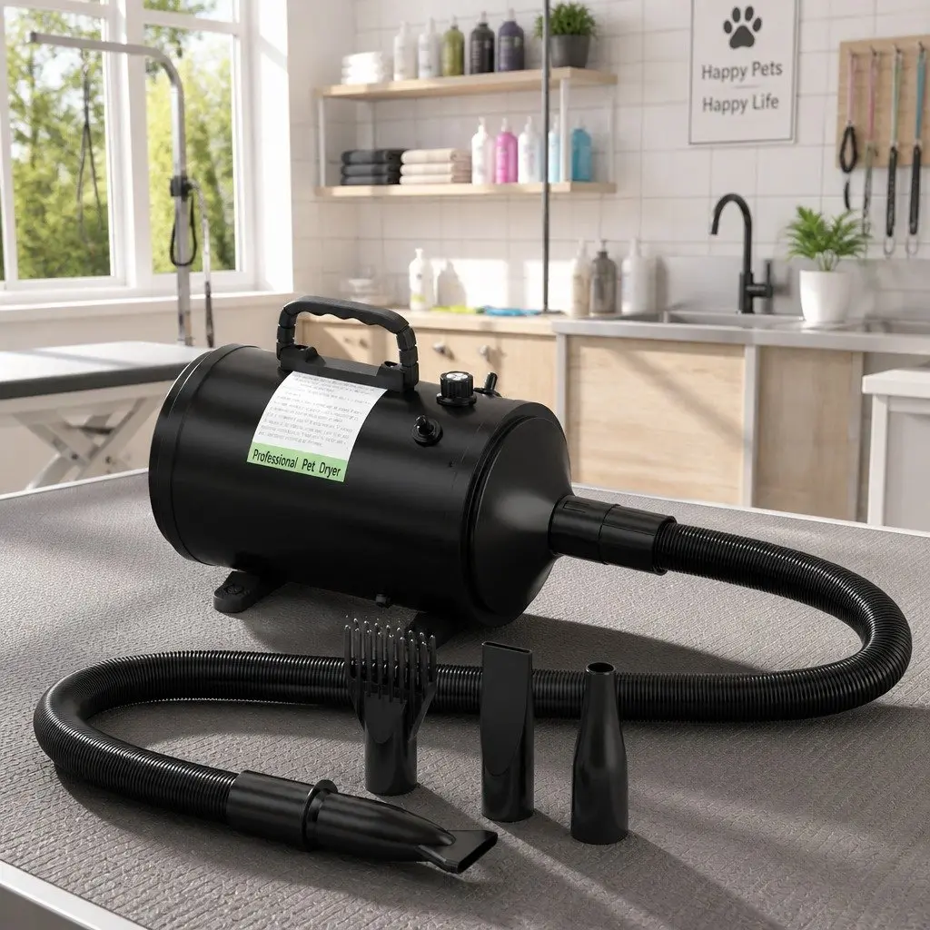 Pet Hair Dryer Low Noise Portable 2000W 2200W 33cm x 20cm x 17cm