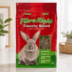 Your Rabbit's Health: Fibre Right Adult Rabbit Food 1kg