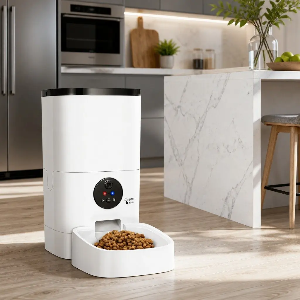 Automatic Pet Feeder 6L WiFi Smart Food Dispenser Camera Dog Cat Timer Portions