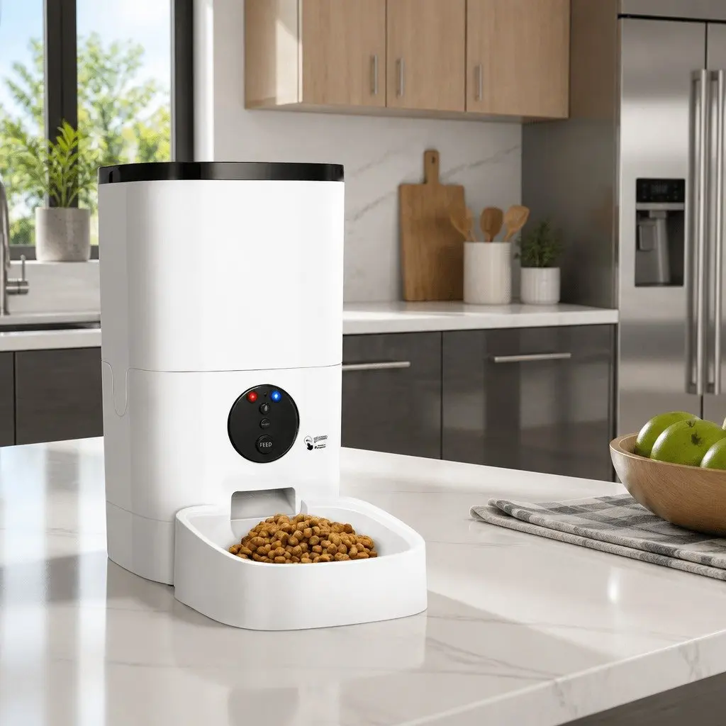 Automatic Pet Feeder 6L WiFi Smart Dog Cat Food Dispenser Timer APP Control