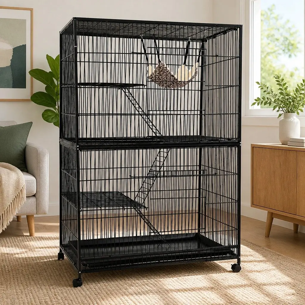 Multi-Level Hutch for Small Pets
