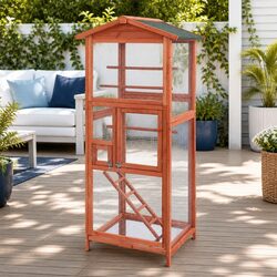 Friendly and Functional Bird Cage for Your Feathered Friends 72cm x 60cm x 168cm