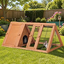Your Pet's Perfect Rabbit Hutch Chicken Coop 119cm