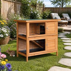 Discover the Perfect Rabbit Hutch with Double Levels