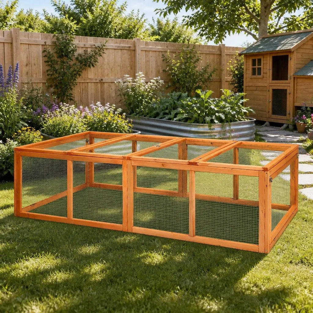 Wooden Chicken Coop Rabbit Hutch