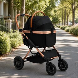 Functional Pet Stroller for Dogs and Cats on the Go