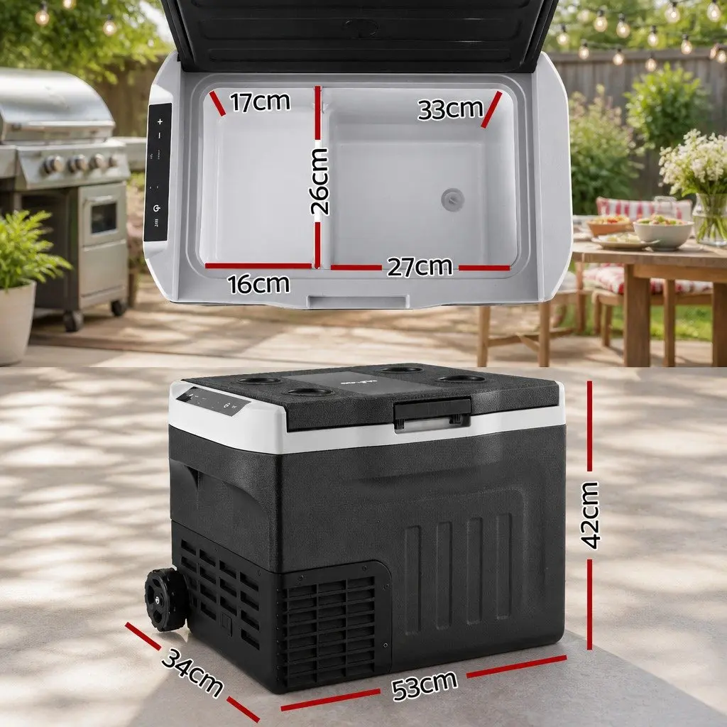 Portable Fridge Freezer 30L Compressor 12V 24V 240V Power