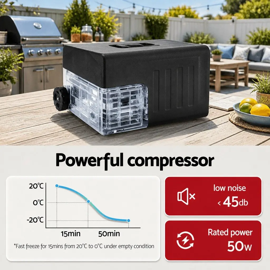 Portable Fridge Freezer 30L Compressor 12V 24V 240V Power