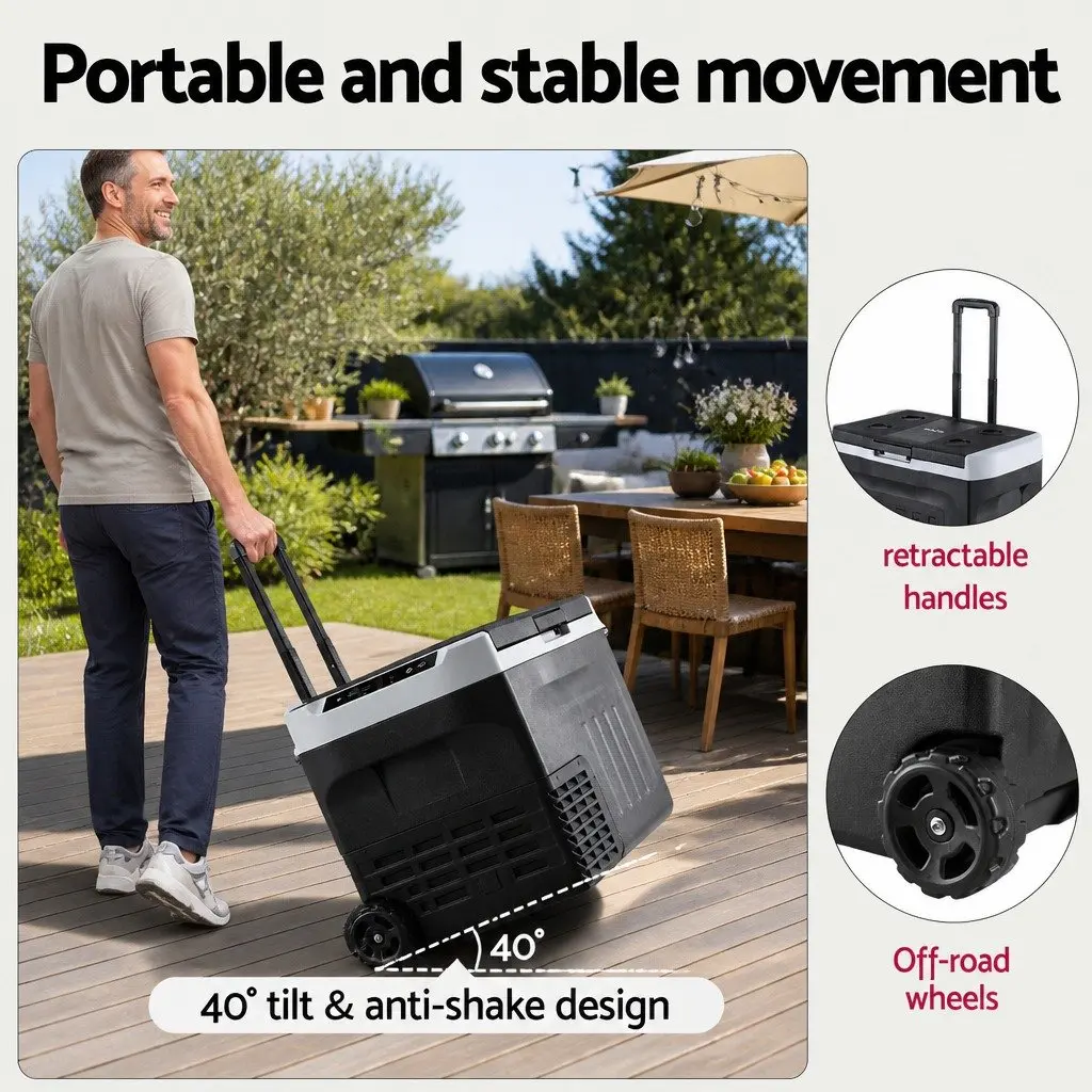 Portable Fridge Freezer 30L Compressor 12V 24V 240V Power
