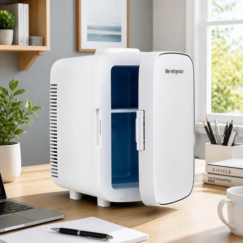 Portable Mini Fridge Dual Function Compact White 12V 220V